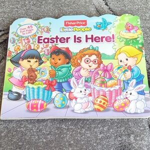 🍓 4/$20 Fisher-Price Little People Easter Book Lift Flaps- Book Os A Bot Bent
